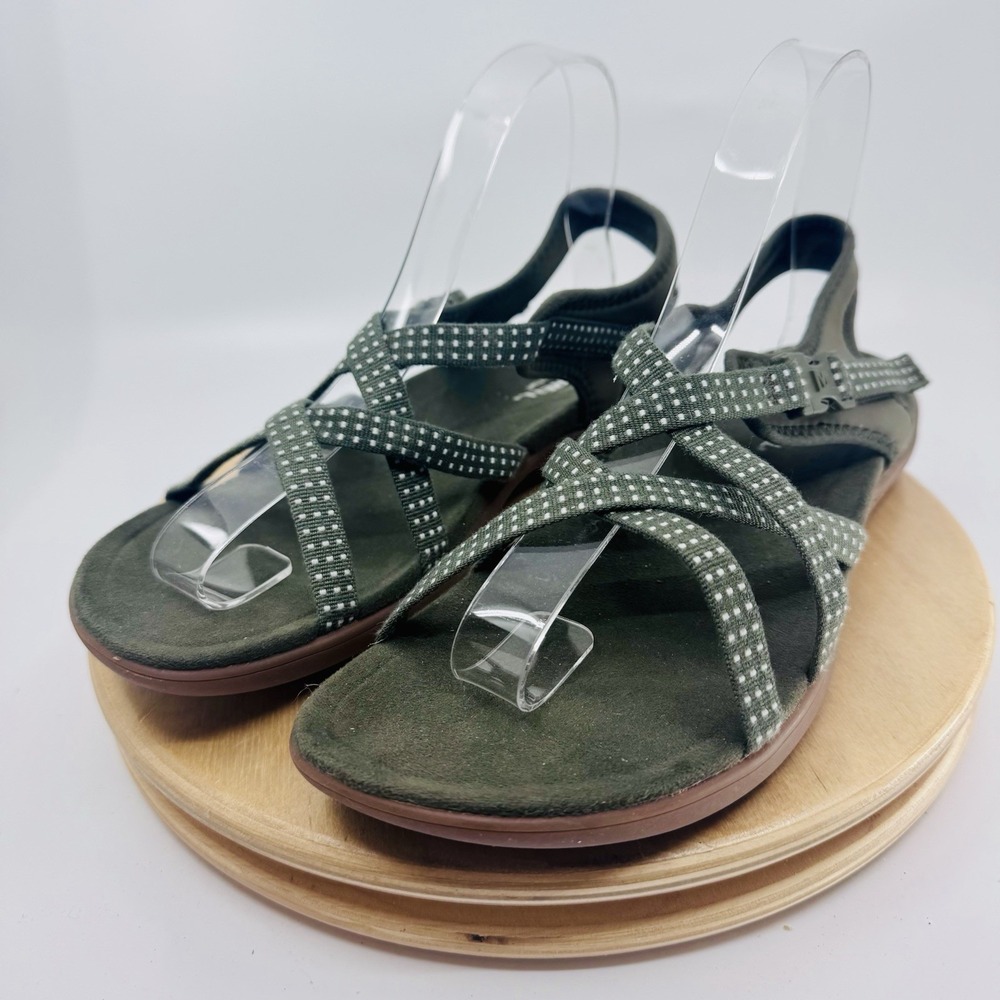 Merrell District Muri Slide Sandals Women's Size 8 Olive Green Slip On